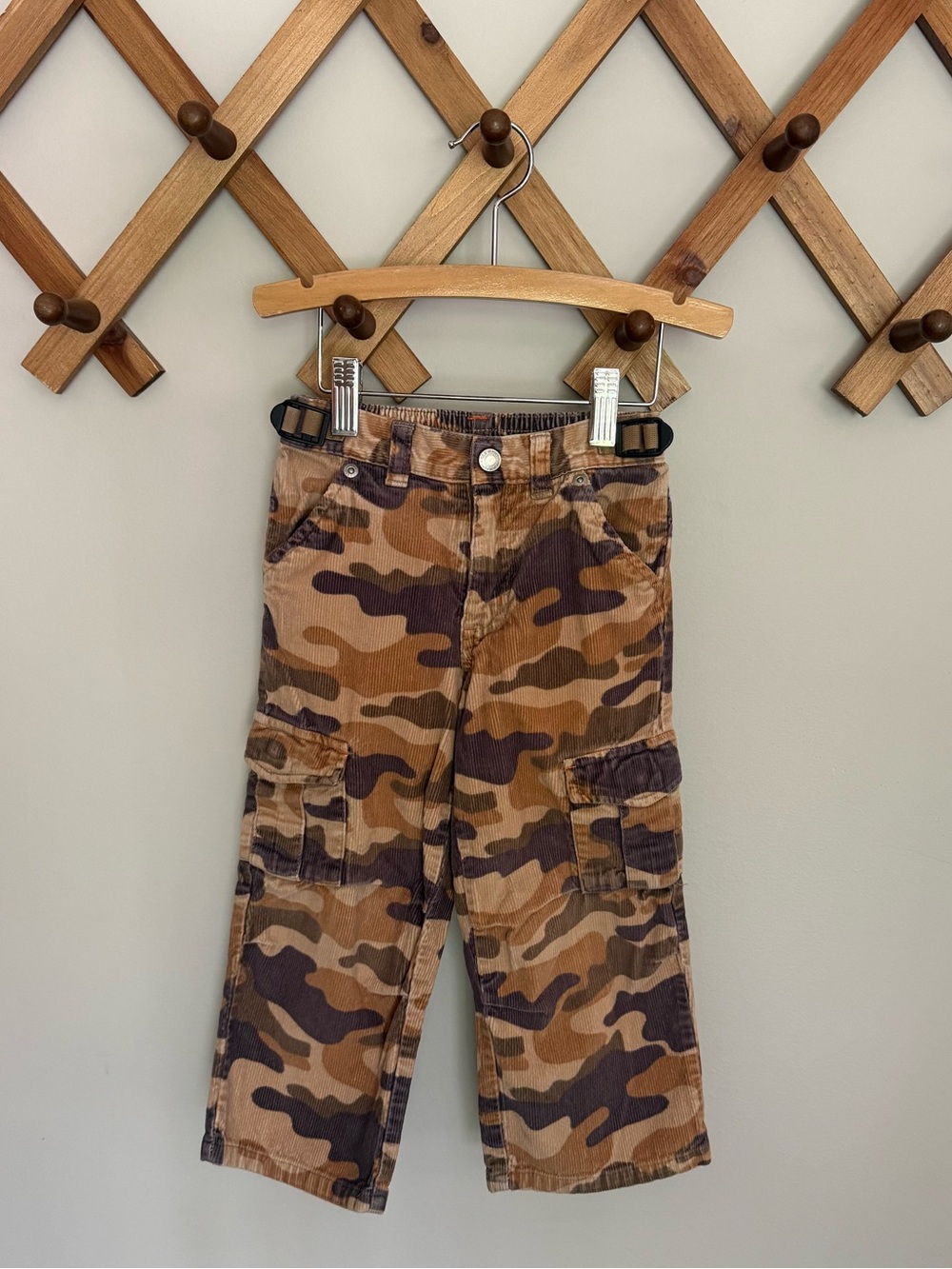 Y2K Old Navy Camo Corduroy Cargo Pant